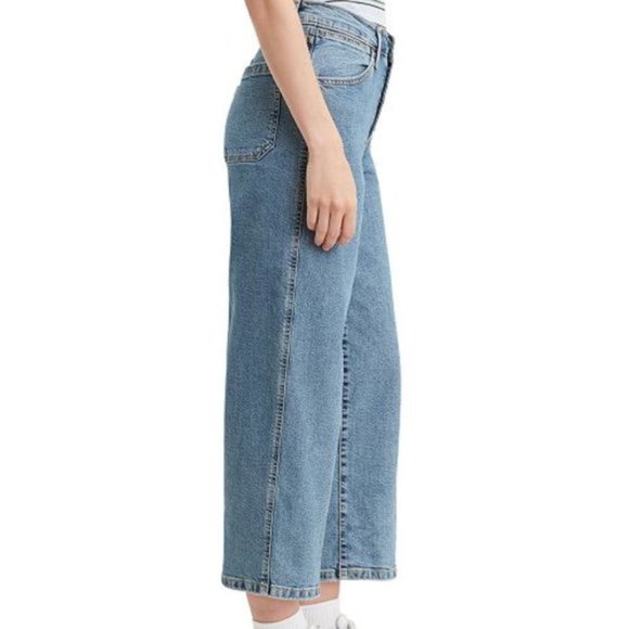 LEVI'S Mile High High Rise Cropped Wide Leg Jeans - Picture 4 of 8